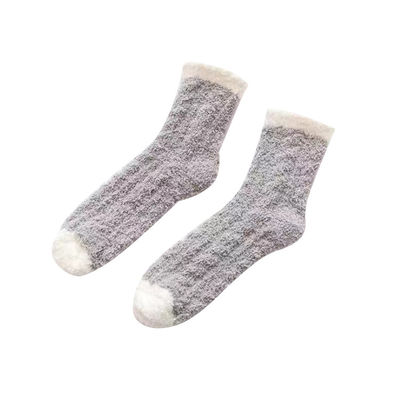 Soft Warm Winter Socks with Print Pattern Fuzzy Thick Cozy Polyester Socks