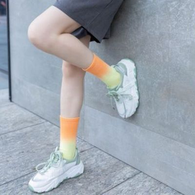 Single Cylinder Tie Dye Technical Socks for UNISEX Cool Skateboard Style