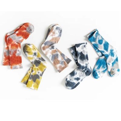 Regular Style Tie Dye Cotton Athletic Compression Socks for Active Lifestyle
