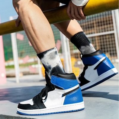 Regular Style Tie Dye Cotton Athletic Compression Socks for Active Lifestyle