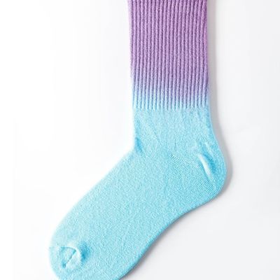 Solid Pattern Grip Tie-Dye Summer Skate Socks for Men Women Regular Style Cotton Blend