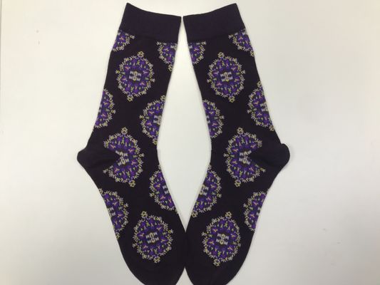 Men Casual Thin Non-slip Printing Long Socks Mens Custom Socks High CREW