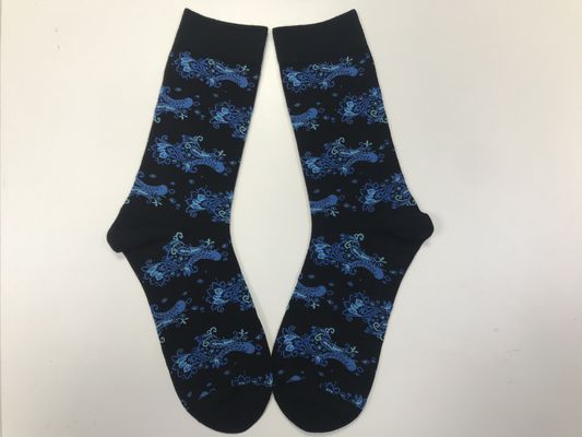 Men Casual Thin Non-slip Printing Long Socks Mens Custom Socks High CREW