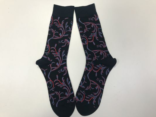 Men Casual Thin Non-slip Printing Long Socks Mens Custom Socks High CREW
