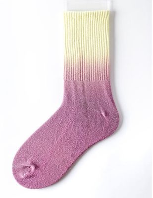 75% Cotton Fabric Mid Calf Crew Tie Dye Socks for Unisex in 39-42 EU Size