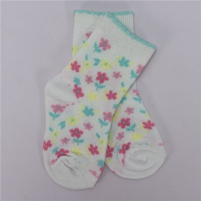 12-24M Casual Baby Small Flower Stripes Anti Slip Cotton Socks for Design Children Fashion