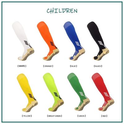 Antislip Function Kids Football Socks with Thick Material and High Knee Stripes