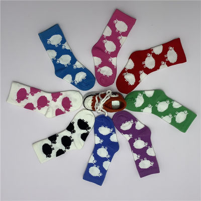 Colorful Cartoon Print Children High Socks for Girls in Soft and Breathable Material