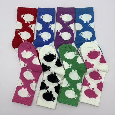 Colorful Cartoon Print Children High Socks for Girls in Soft and Breathable Material