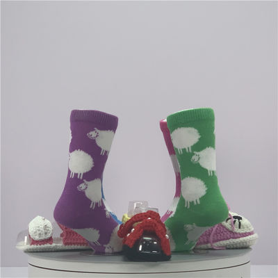 Colorful Cartoon Print Children High Socks for Girls in Soft and Breathable Material