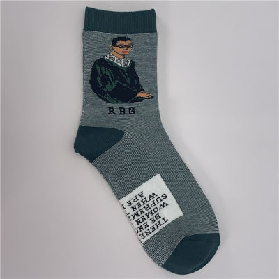 39-42 Fashionable Cotton Socks Designer Woman Long Thermal Women Socks Print Pattern