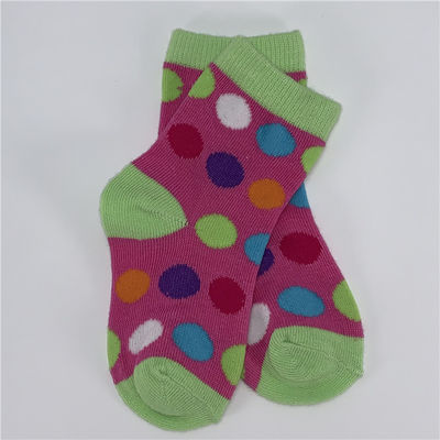 Standard Thickness Cartoon Baby Socks Non Slip Organic Cotton Breathable for Children