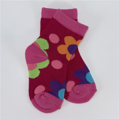 Standard Thickness Cartoon Baby Socks Non Slip Organic Cotton Breathable for Children