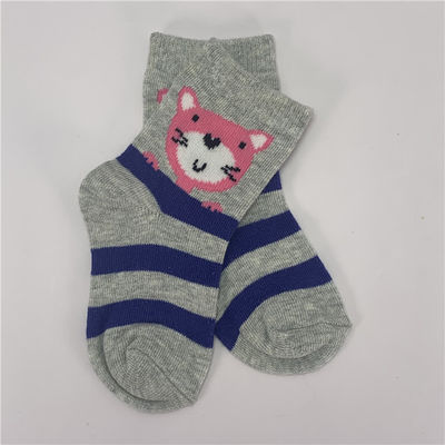 Standard Thickness Cartoon Baby Socks Non Slip Organic Cotton Breathable for Children