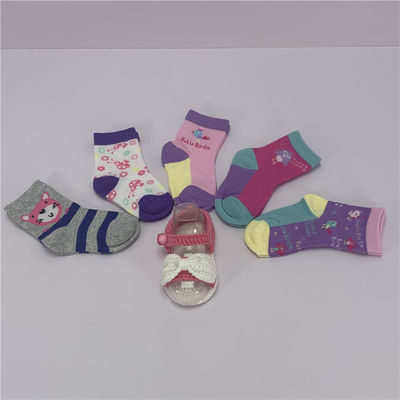 Standard Thickness Cartoon Baby Socks Non Slip Organic Cotton Breathable for Children