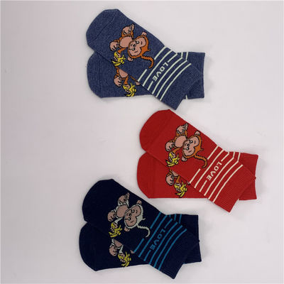 70%Cotton 28%Polyester 2%Spandex High Knitted Ankle Boys Socks for Baby Daily Comfort