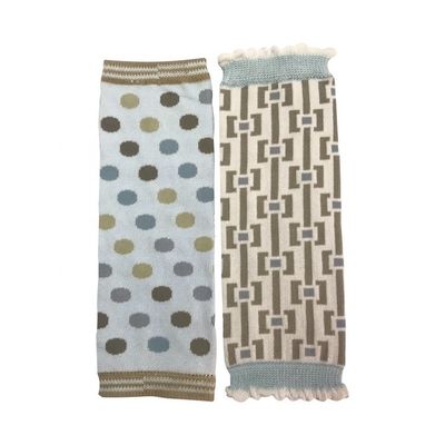 Children's Knitted Winter Leg Warmer Long Cotton Socks with Nylon Jacquard Pattern