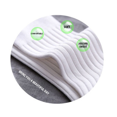 Regular Style White Loafer Socks For Women Moisture Wicking Breathable Absorption