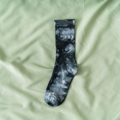 70%cotton 25%polyester 5%spandex Unisex Tie Dye Socks Regular Style Direct Supply