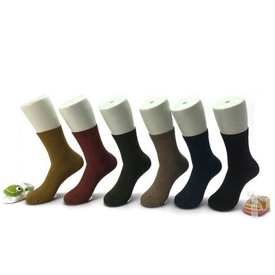 Autumn Retro Breathable Socks for Women 6 Colors Bamboo Fiber One Size Fits Most 35-40