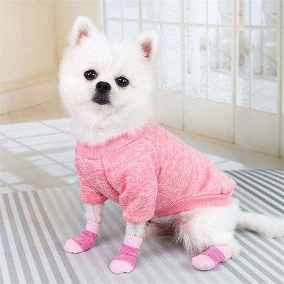 Stay Fashionable and Cozy with These Pink/Blue Dog Socks Winter Season Must-Have