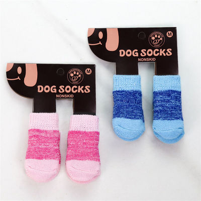 Stay Fashionable and Cozy with These Pink/Blue Dog Socks Winter Season Must-Have