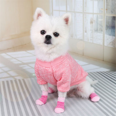 Stay Fashionable and Cozy with These Pink/Blue Dog Socks Winter Season Must-Have