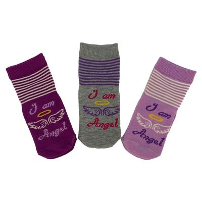 NO Needle Detection Happy Newborn Slouch High Socks For Children Girl Long Socks 12-24M