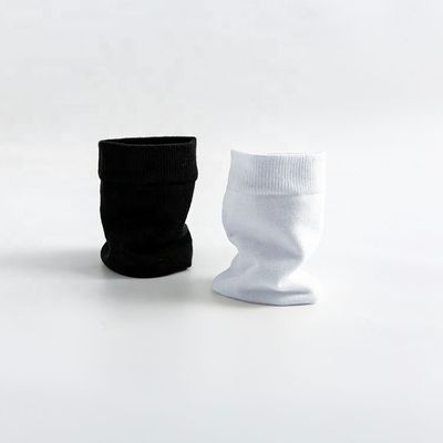 Men's Bamboo Cotton Dress Socks Short Tube Knitted Solid Black Breathable Casual Socks