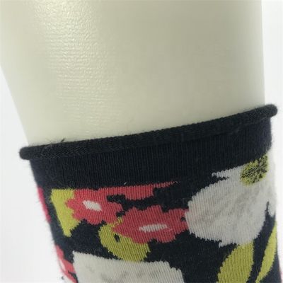Regular Style 3D Floral Print Bamboo Socks for Christmas Custom and Breathability