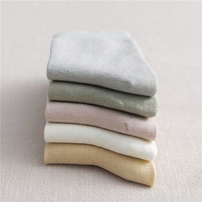 Summer Plain Breathable Ladies Crew Socks Slouch Customised Bamboo Fiber Thermal Socks