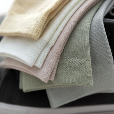 Summer Plain Breathable Ladies Crew Socks Slouch Customised Bamboo Fiber Thermal Socks