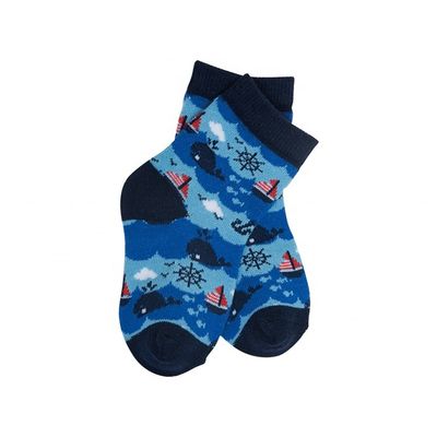 Knitted Daily Socks for Kids Breathable Cotton Quick Dry Cute Print Custom Packaging