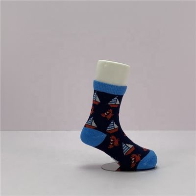 Knitted Daily Socks for Kids Breathable Cotton Quick Dry Cute Print Custom Packaging