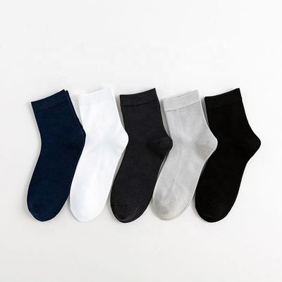 Knitted Bamboo Breathable Socks for Men 100% Cotton Fashionable Short Tube Socks