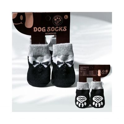 Black Knitted Pet Print Cute Cartoon Pet Socks for Dogs 1000 Quantity