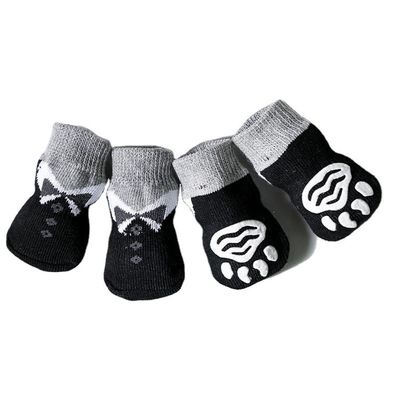 Black Knitted Pet Print Cute Cartoon Pet Socks for Dogs 1000 Quantity