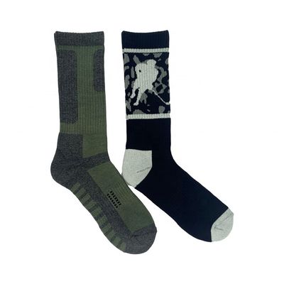 50000 Quantity Knitted Athletic Socks Cotton Breathable Anti-Slip Color Match Print Socks