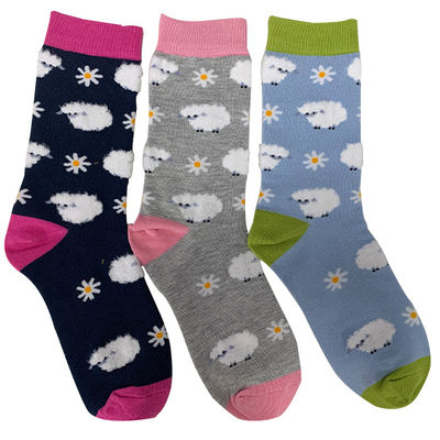 Standard Thickness Daily Socks Women's Cute Cartoon Patterned Cotton Crew Bamboo Socks