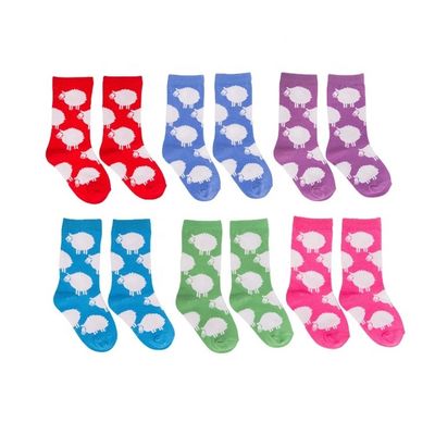 Children's Pink Fuzzy Socks with Anti Slip Design and Standard Thickness