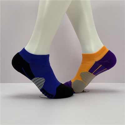 Orange Blue Cotton Short Sports Socks for Men Ankle Socks 39-41