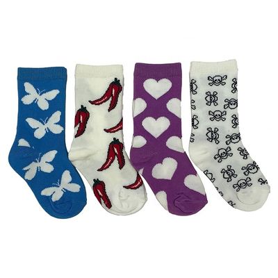 Customizable Non-slip Socks for Kids Organic Cotton Material and Cartoon Print Pattern