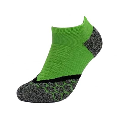 Green High Ankle Socks Custom Made for Quick Dry Soft Cotton and Anti Slip Function
