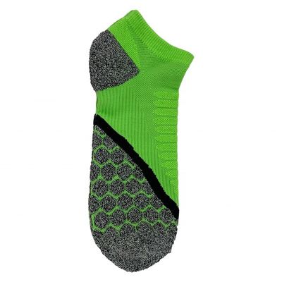 Green High Ankle Socks Custom Made for Quick Dry Soft Cotton and Anti Slip Function
