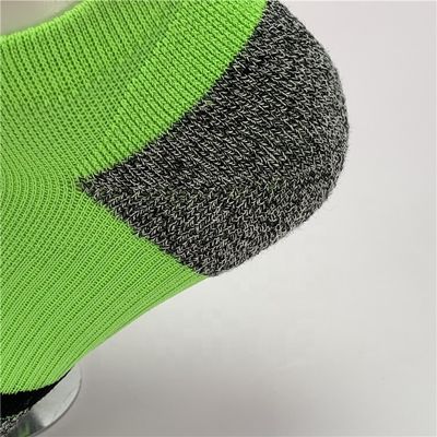 Green High Ankle Socks Custom Made for Quick Dry Soft Cotton and Anti Slip Function