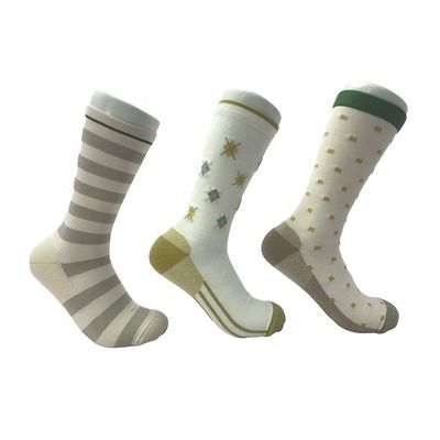 Comfortable Winter Compression Sports Socks with Stripe Design and NO Needle Detection