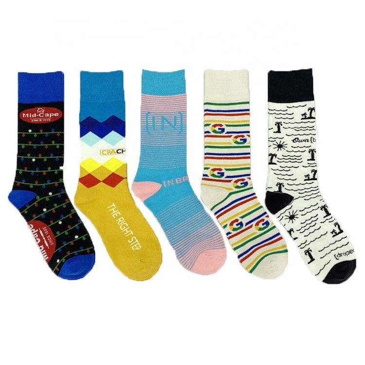 Comfortable Breathable Socks for Men Funny Custom Logo Unisex Winter Custom Socks