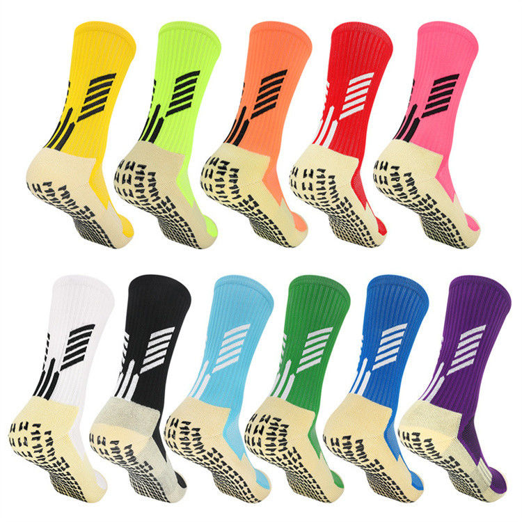 Custom Sport Grip Socks for Soccer Anti Slip and Breathable Shock Mitigation