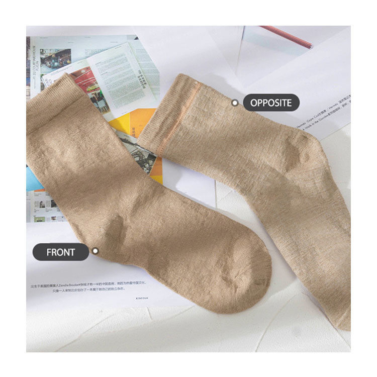 Women's Summer Anti Odor Hemp Socks 75% Hemp 23% Polyamide 2% Spandex 3 Colors As Show