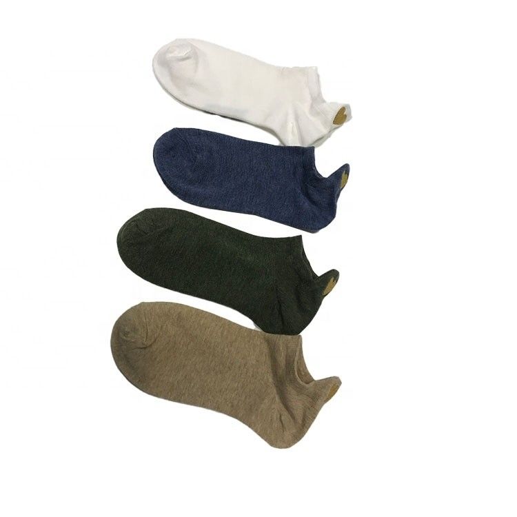 Plain Black White Khaki Heart-Shaped Unisex Knitted Cotton Sport Socks for Men and Women